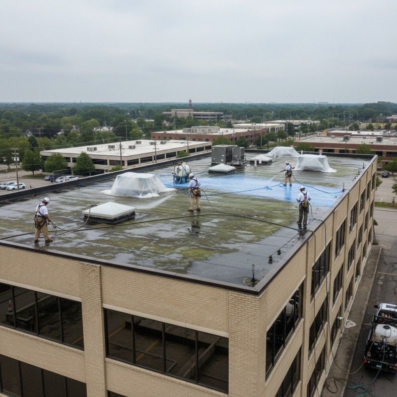 Commercial Exterior Cleaning detail