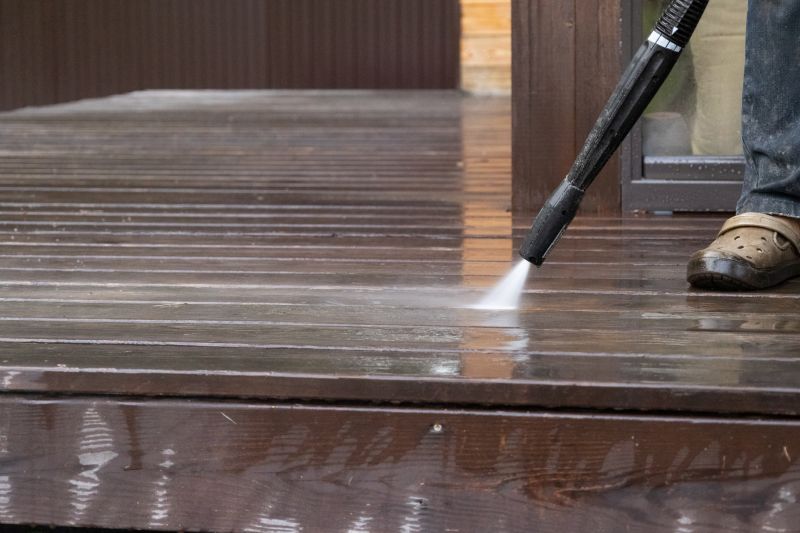 Deck Cleaning with Power Washers
